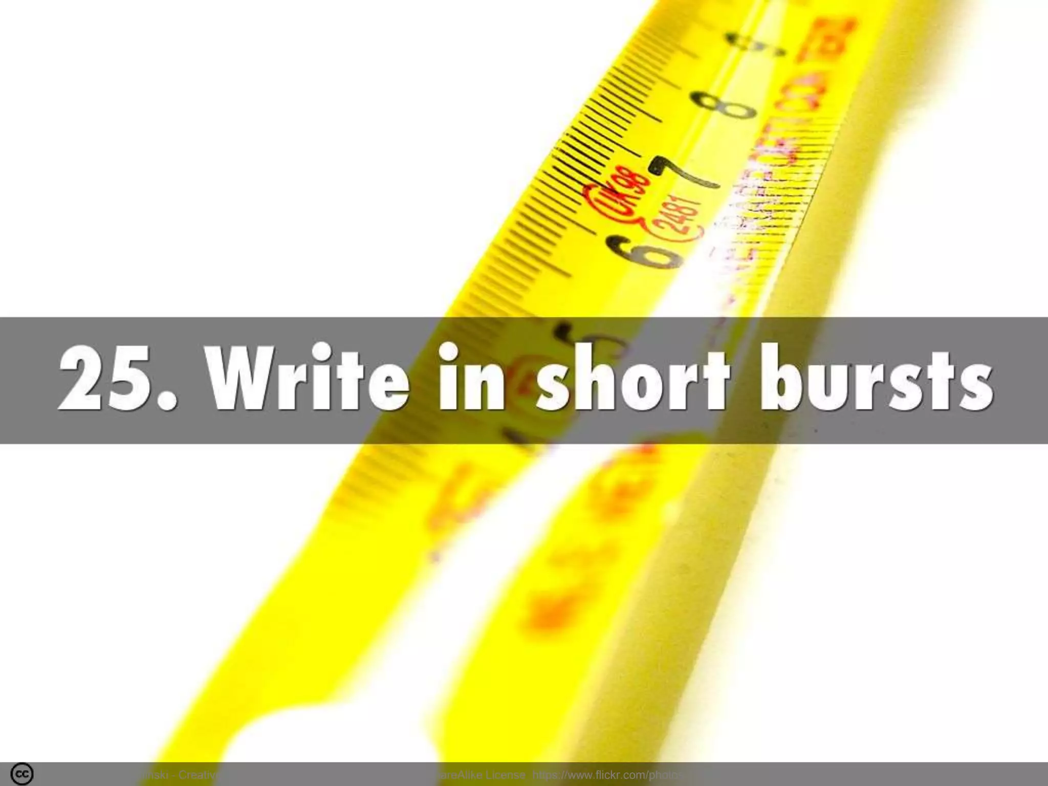 Photo by Daniel Kulinski - Creative Commons Attribution-NonCommercial-ShareAlike License https://www.flickr.com/photos/7729940@N06 Created with Haiku Deck
 