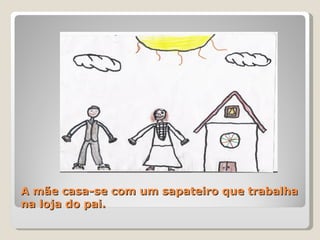 A mãe casa-se com um sapateiro que trabalha na loja do pai. 