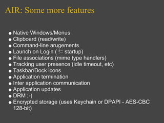 A I R Presentation Dev Camp Feb 08