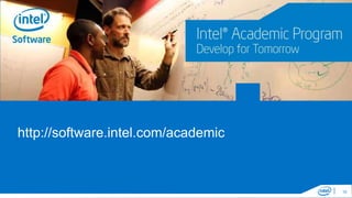 http://software.intel.com/academic
10