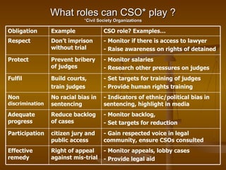 Cso Examples An Introduction To Human Rights | PPT