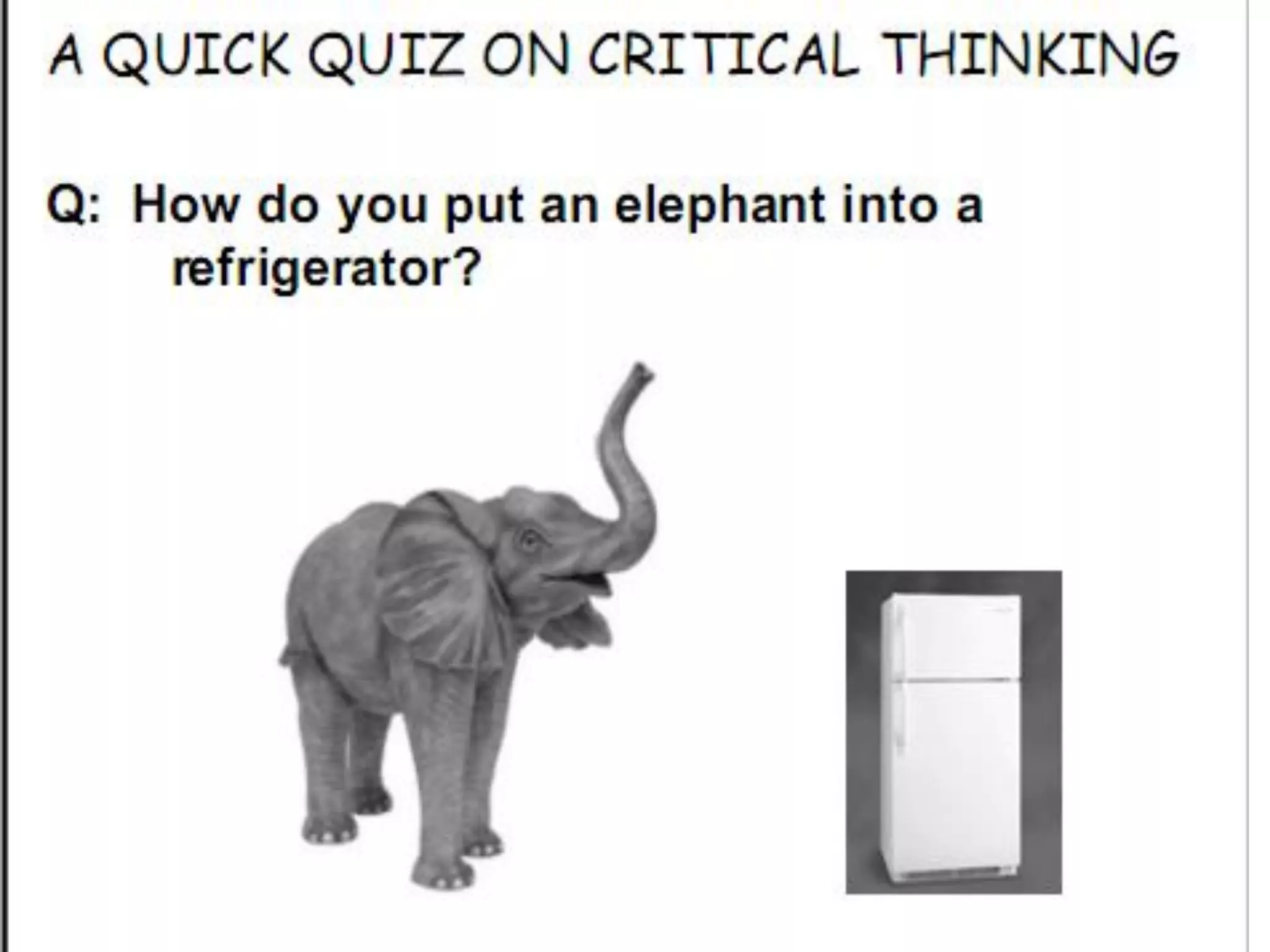 Introduction to critical thinking