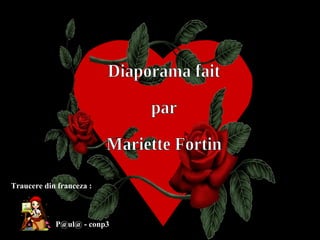 Diapositive de résumé Diapositive de résumé Diaporama fait  par Mariette Fortin Traucere din franceza : P@ul@ - conp3 