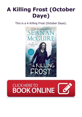 A Killing Frost (October
Daye)
This is a A Killing Frost (October Daye).
 