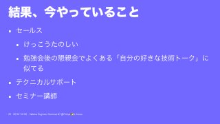 •
•
•
•
•
25 2016/12/06 Hatena Engineer Seminar #7 @ Tokyo a-know
 