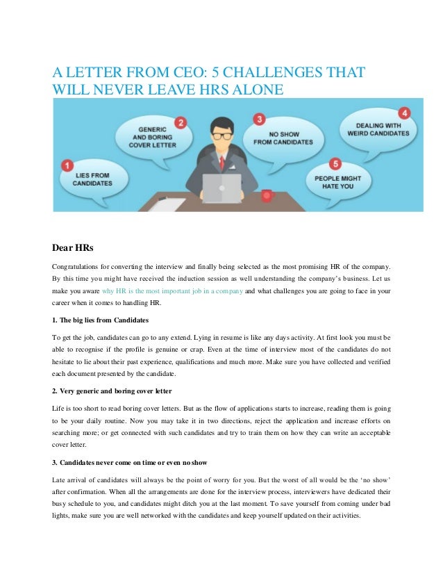 A Letter From Ceo