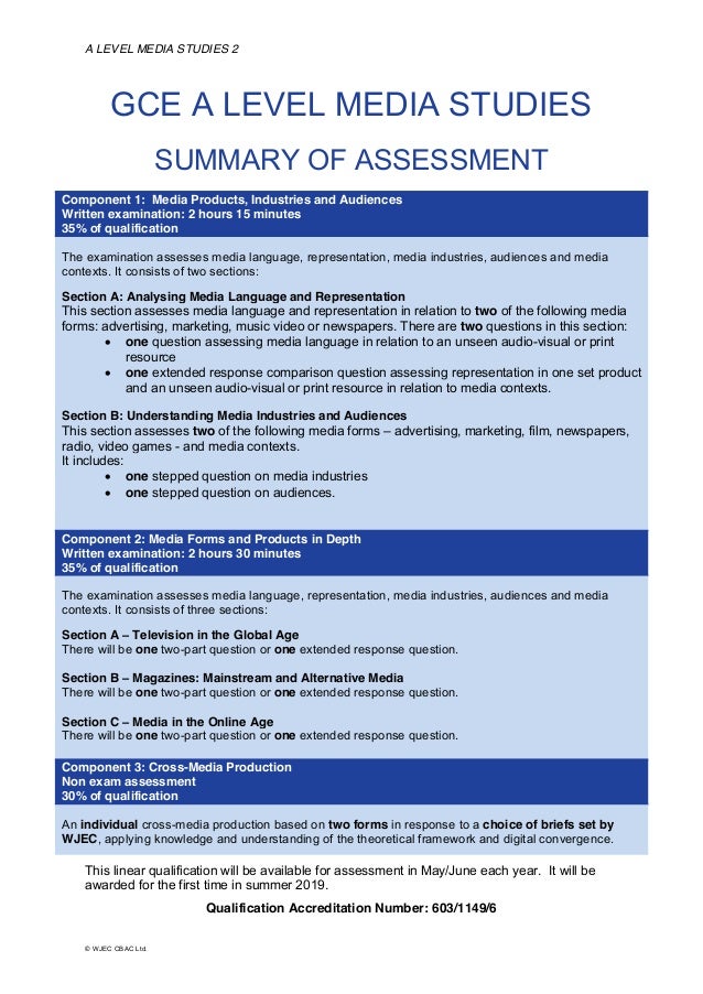 A levelmediastudiesspecfrom2017eduqas