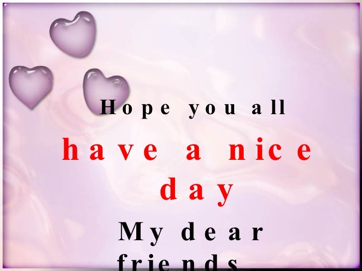 a lovely message for