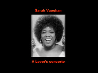 Sarah Vaughan A Lover’s concerto 