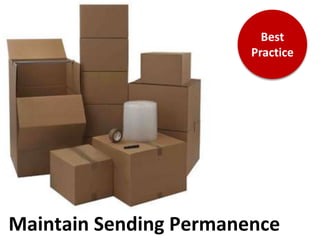 Best
                          Best
                         Practice
                        Practice




Maintain Sending Permanence
 