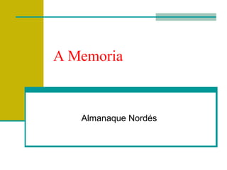 A Memoria Almanaque Nordés 