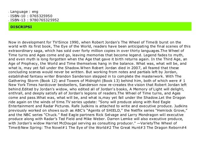 View Book A Memory Of Light (Wheel Of Time, #14) PNG