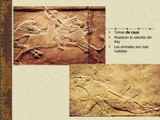 Temas  de caza   Muestran la valentía del Rey  Los animales son mas realistas 
