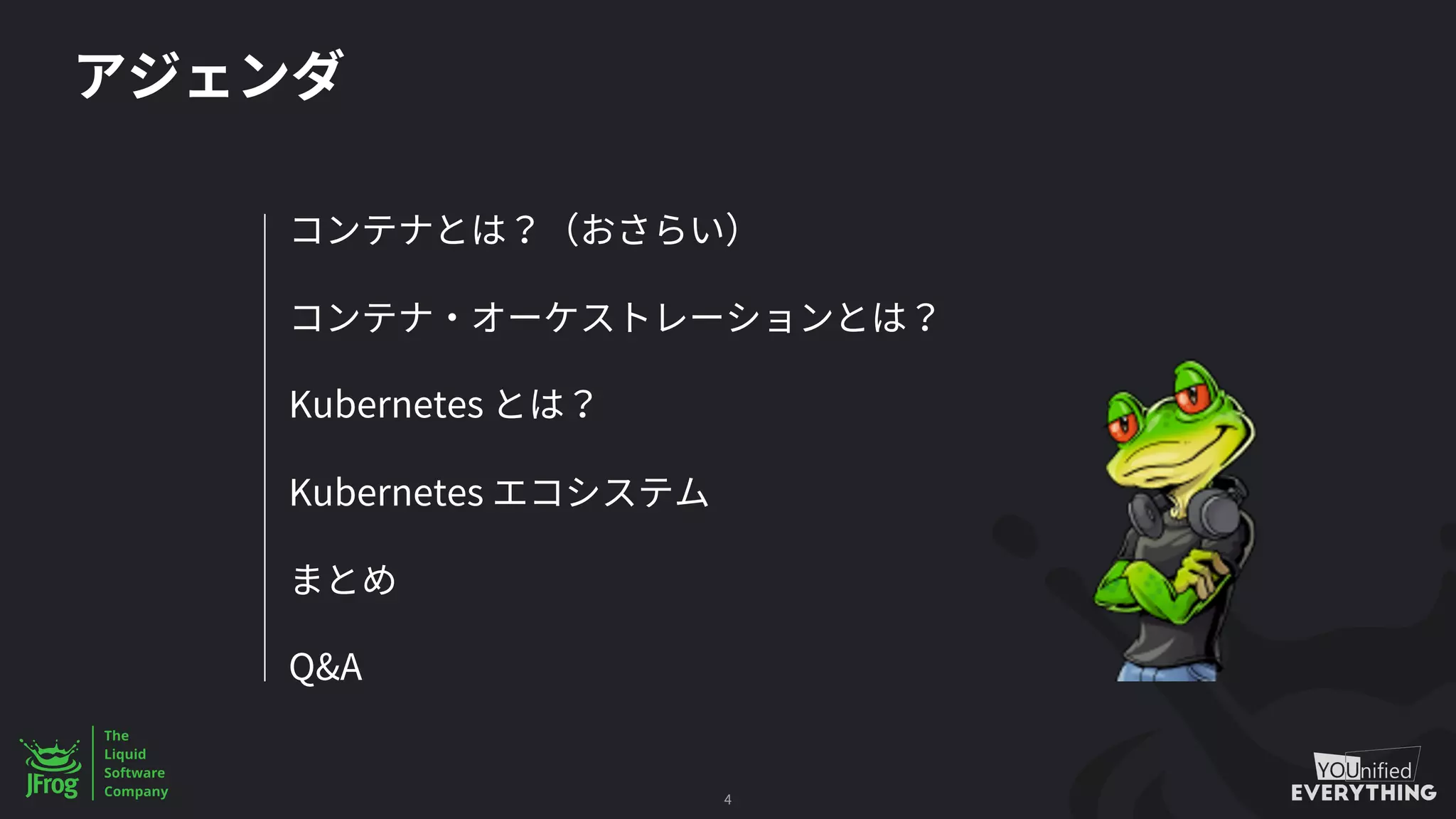 Kubernetes
Kubernetes
Q&A
4