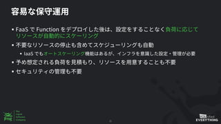 § FaaS Function
§
§ IaaS
§
§
31
 