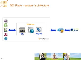 SCi Rave – system architecture
11	
  
 