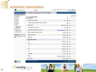 Automatic transcription
20	
  
 