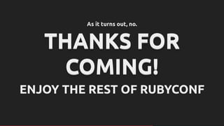 A Muggle's Guide to Tail Call Optimization in Ruby