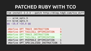 A Muggle's Guide to Tail Call Optimization in Ruby