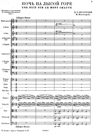A Night On Bald Mountain De Mussorgsky