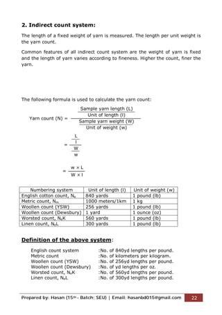 A note of textile terms and definitions | PDF