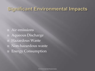 A  Part 13 Environmental Awareness