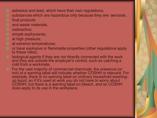 A  Part 17 Coshh By J Mc Cann