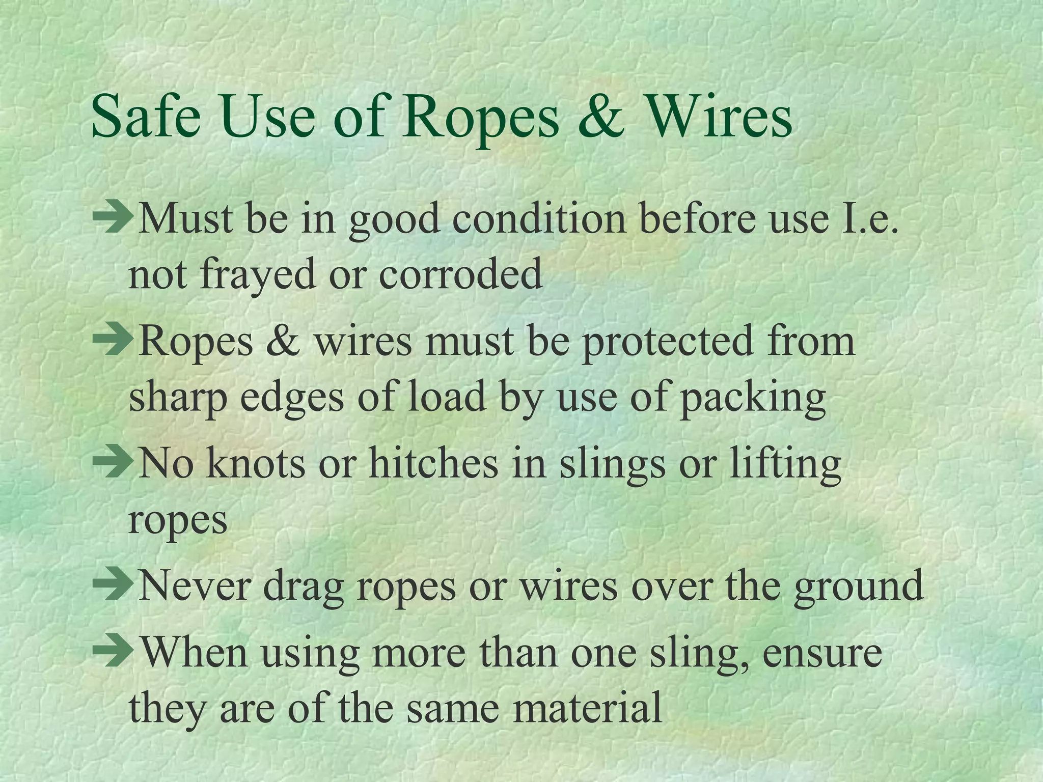 A Part 6 Lifting Operations