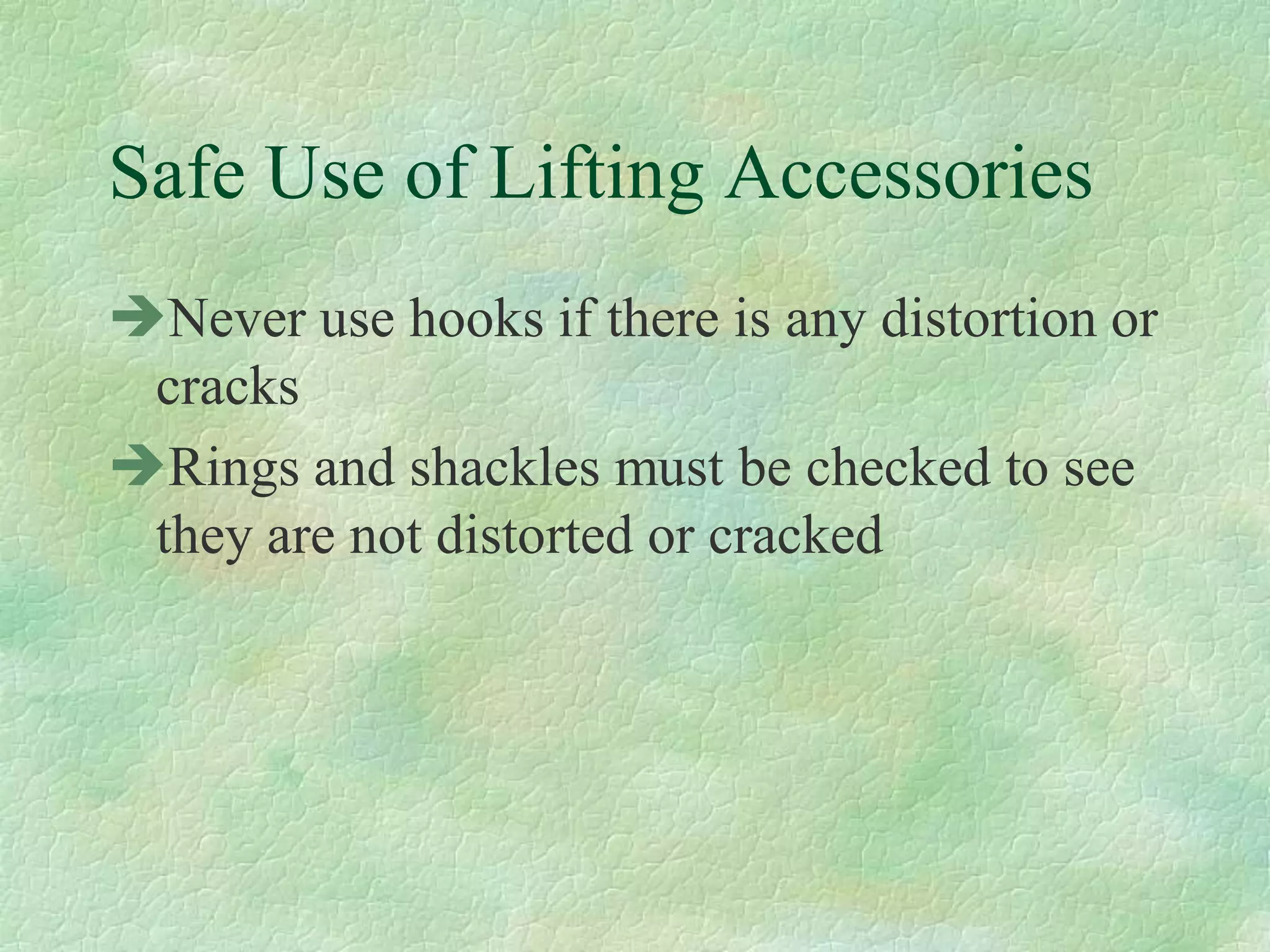 A Part 6 Lifting Operations