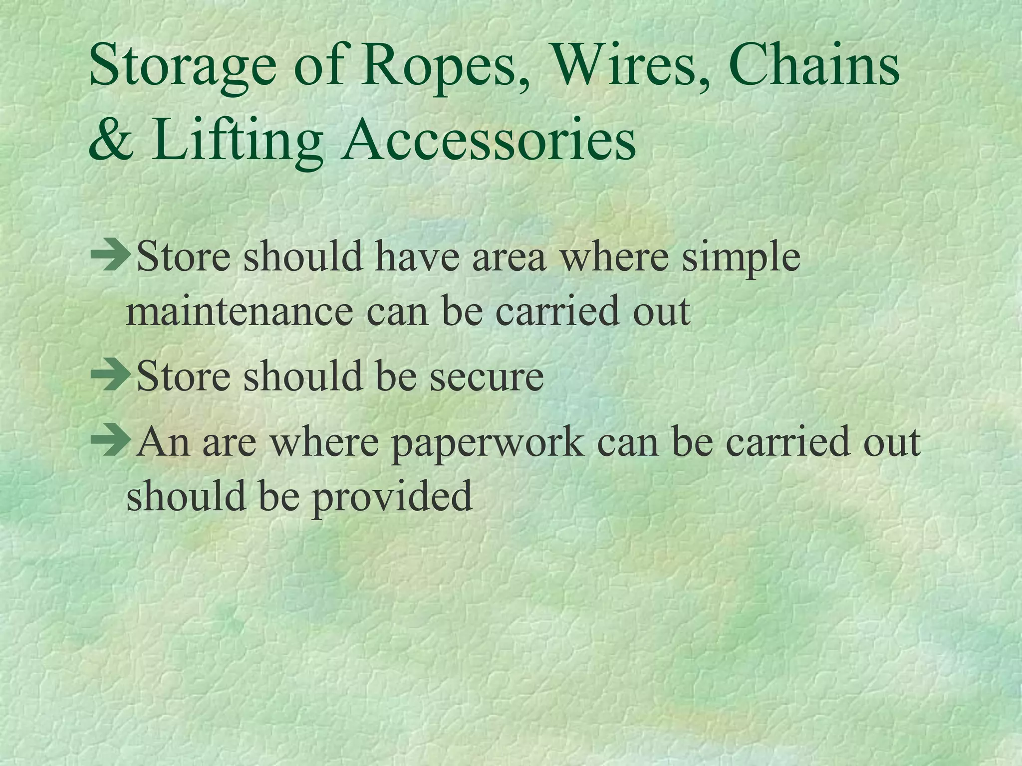 A Part 6 Lifting Operations