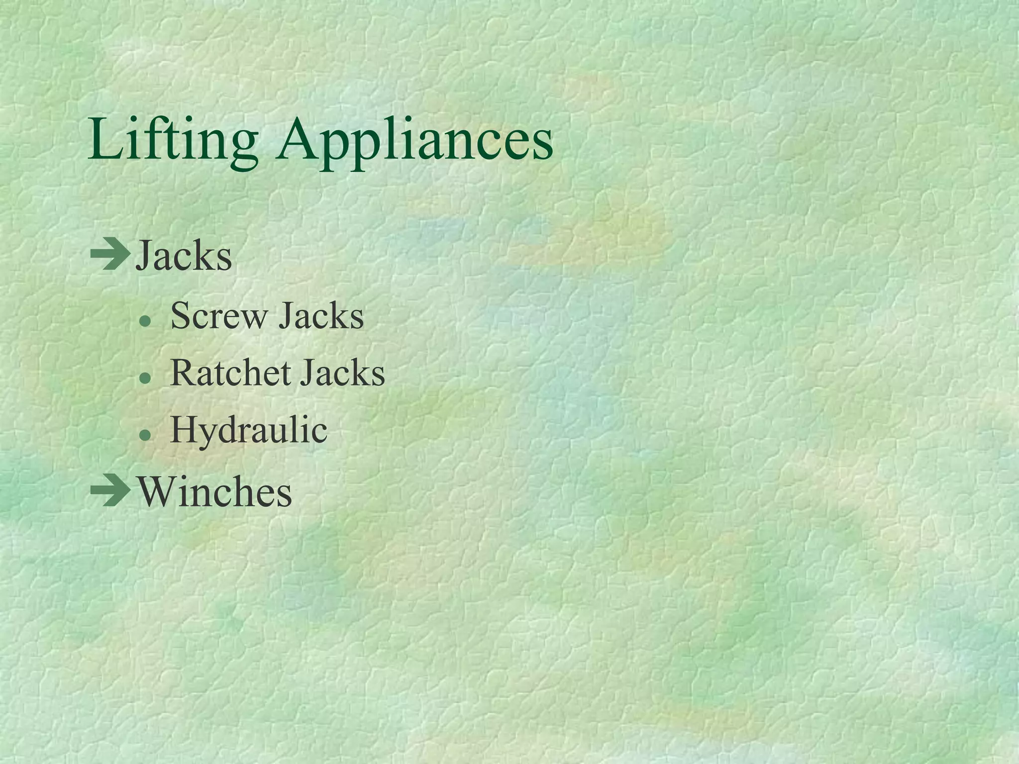 A Part 6 Lifting Operations