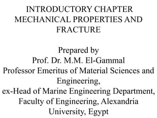 A part i -mechanical properties and fracture | PPT