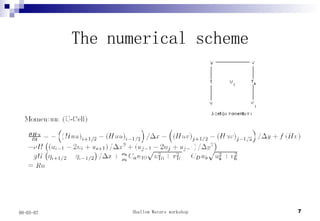 A pedagogical numerical model: the shallow-waters equations | PPT