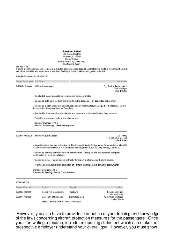 a perfect airline job resume can create or break y154