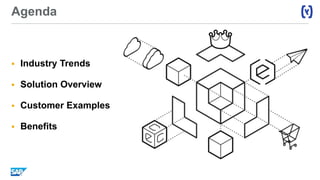 Agenda
 Industry Trends
 Solution Overview
 Customer Examples
 Benefits
 