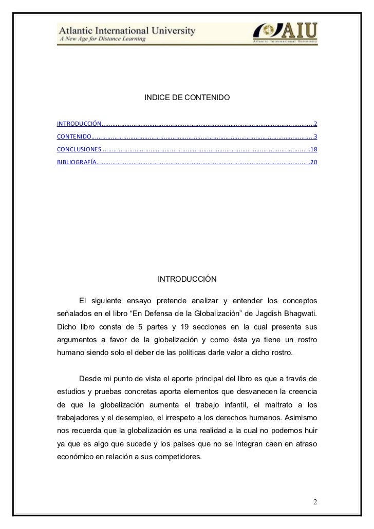 International development essay