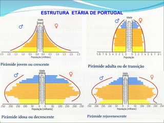 ESTRUTURA  ETÁRIA DE PORTUGAL 