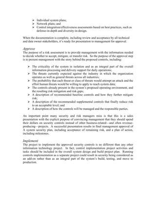 A Practical Approach to Managing Information System Risk | PDF