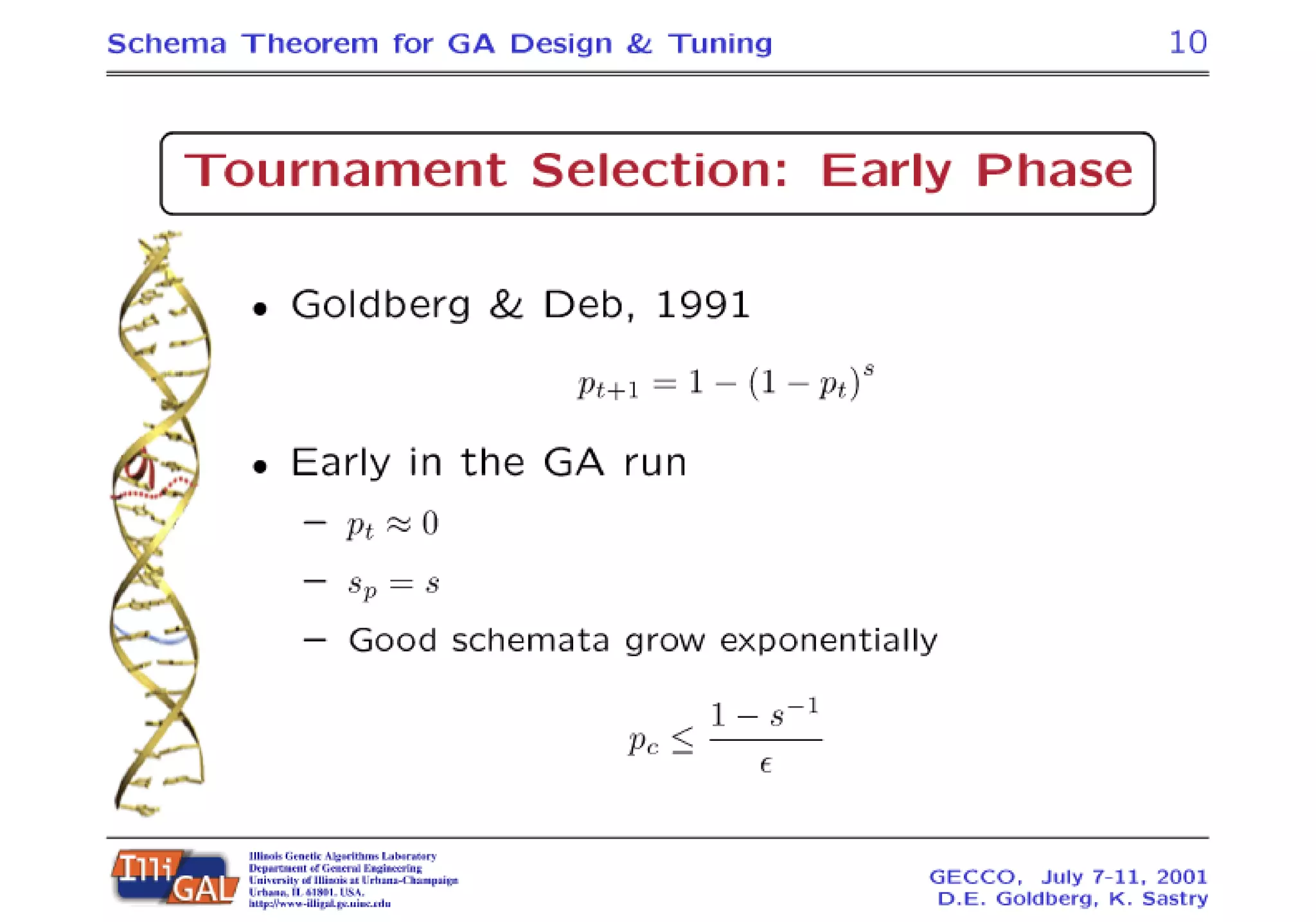 A Practical Schema Theorem for Genetic Algorithm Design and Tuning | PDF