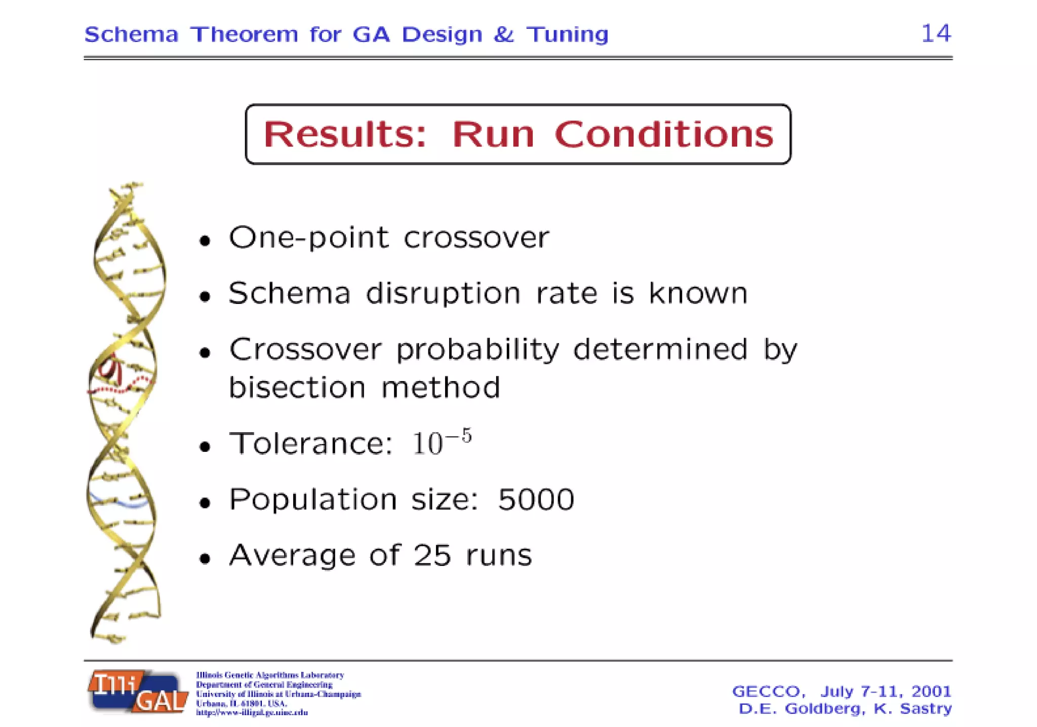 A Practical Schema Theorem for Genetic Algorithm Design and Tuning | PDF