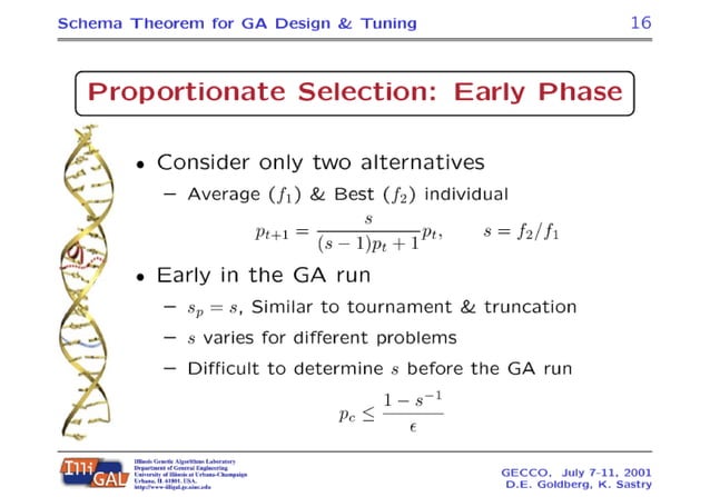 A Practical Schema Theorem for Genetic Algorithm Design and Tuning | PDF