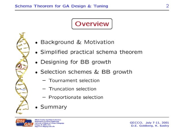 A Practical Schema Theorem for Genetic Algorithm Design and Tuning | PDF