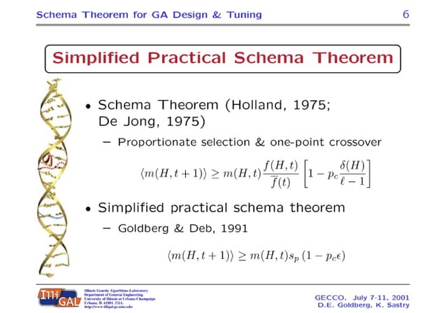 A Practical Schema Theorem for Genetic Algorithm Design and Tuning