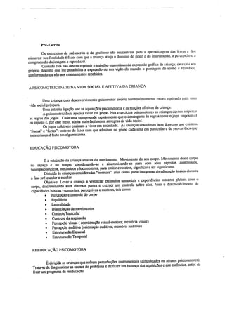 A Psicomotricidade