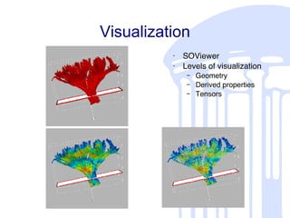 Visualization SOViewer Levels of visualization Geometry Derived properties Tensors 