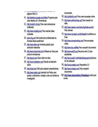 A.  recursos web de interes educativo