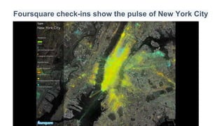 Foursquare check-ins show the pulse of New York City
 