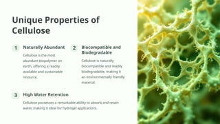 A Review on Cellulose Based Hydrogels and 3D Network Systems.pptx
