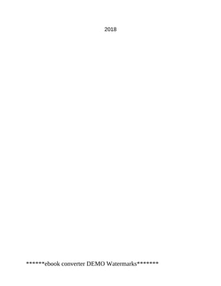 2018
******ebook converter DEMO Watermarks*******
 