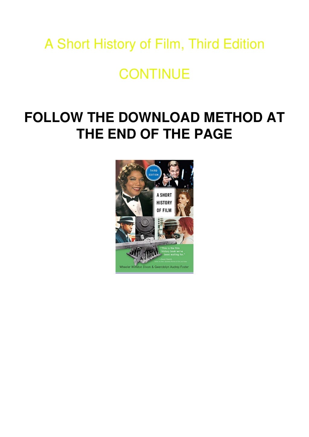 A Short History Of Movies 11th Edition Pdf - A Short History Of The Movies 11th Edition Pdf Download